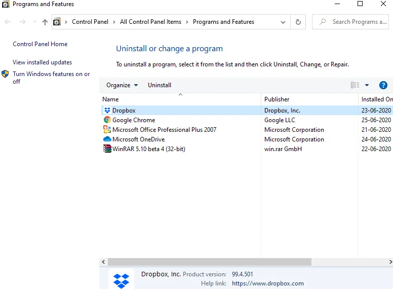 Способы исправить неработающую проблему Dropbox Smart Sync в Windows 10