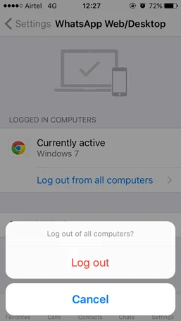 วิธีออกจากระบบจากเว็บ WhatsApp จากระยะไกลโดยใช้สมาร์ทโฟนของคุณ
