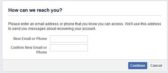 เข้าถึงบัญชี Facebook อีกครั้งด้วยผู้ติดต่อที่เชื่อถือได้