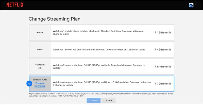 Cara Mengubah Paket Netflix Anda