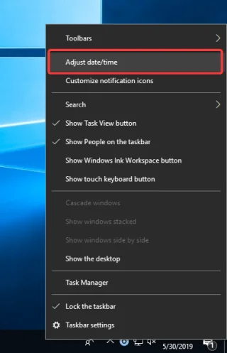 Как исправить неправильное время в Windows 10