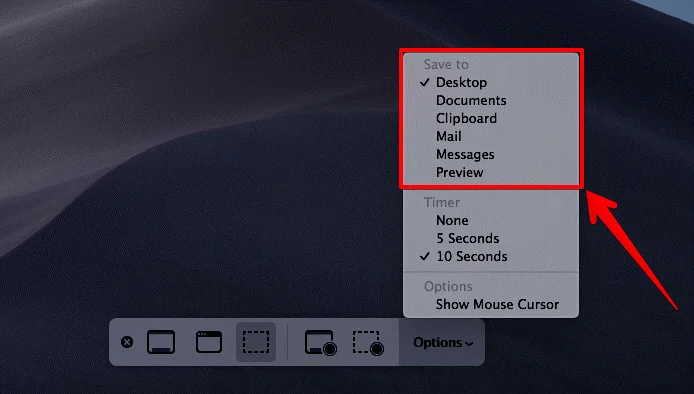 macOS Mojave에서 화면을 녹화하고 스크린샷을 찍는 방법