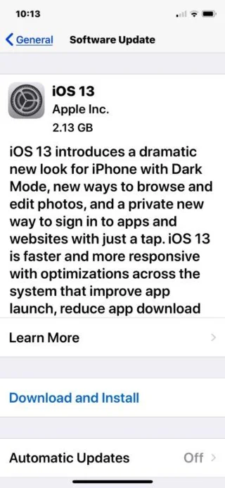 Cum să descărcați și să instalați iOS 13 pe iPhone