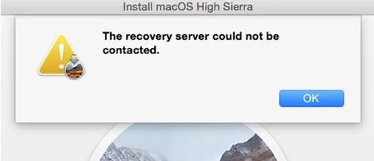 macOS '복구 서버에 연결할 수 없습니다' 오류 해결 방법