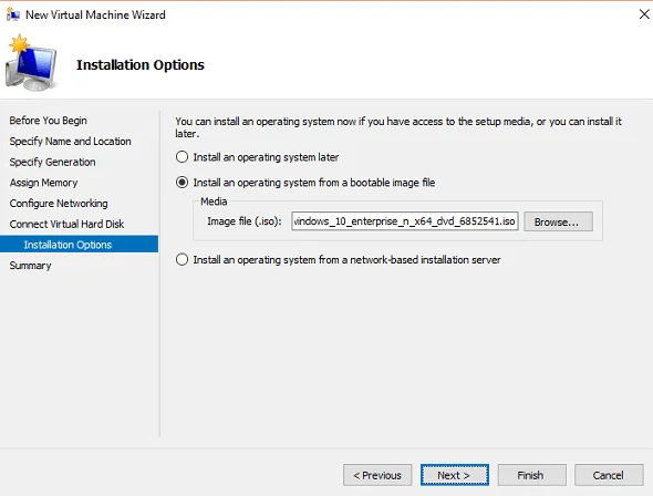Paso a paso: habilite y configure Hyper-V Windows 10 para ejecutar máquinas virtuales