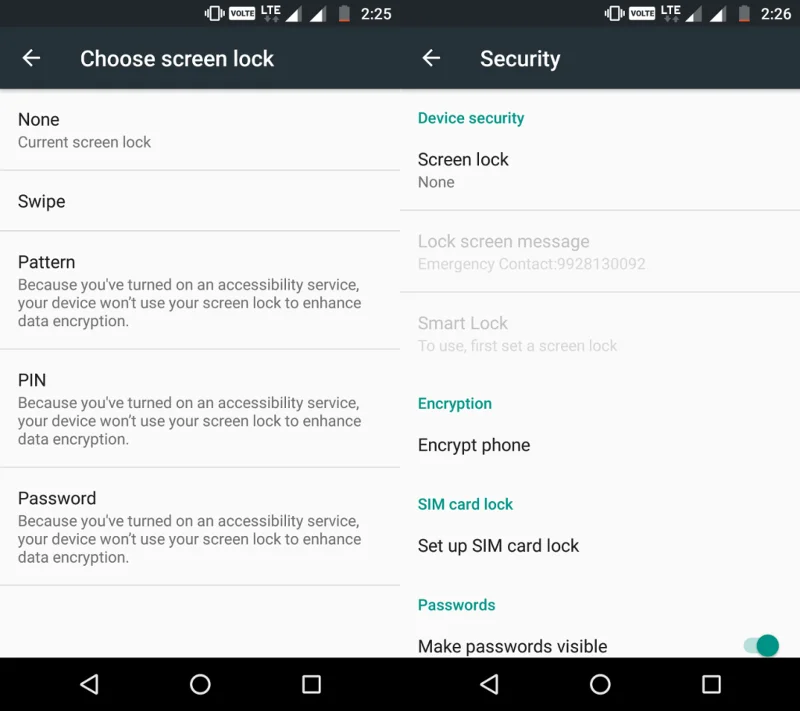 Cómo proteger sus dispositivos Android con patrón, PIN o contraseña