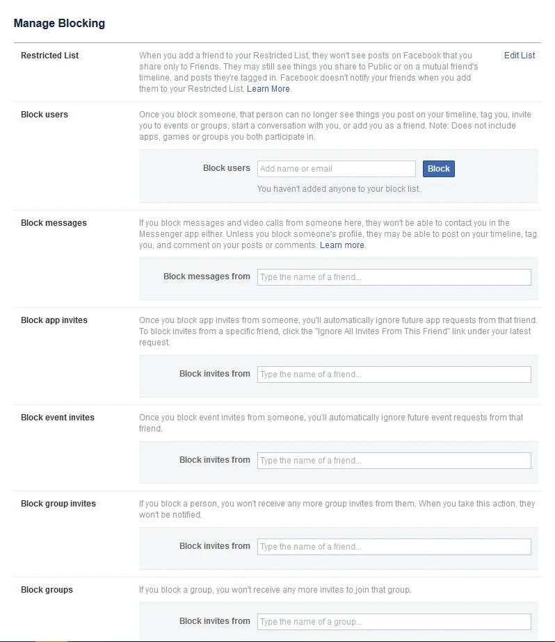 วิธีบล็อกบางคนบน Facebook โดยที่พวกเขาไม่รู้