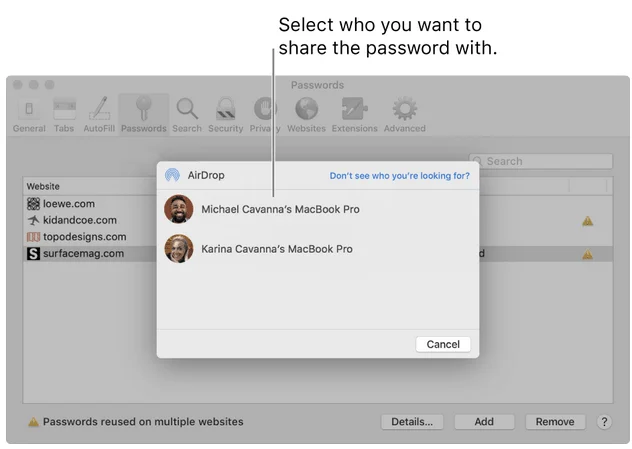 วิธีแชร์รหัสผ่านโดยใช้ AirDrop บน iPhone, iPad และ Mac