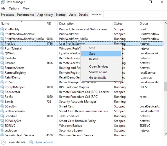 Исправление - Высокая загрузка ЦП Svchost.Exe в Windows 10