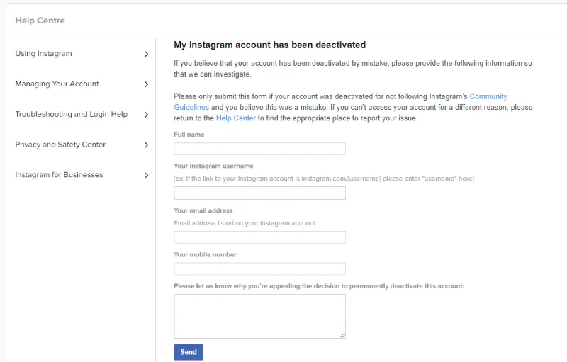 Comment récupérer votre Instagram après avoir été désactivé ?