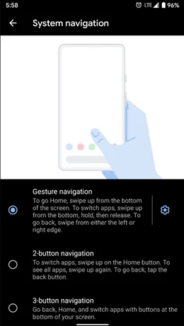 Android 10: Introducere cu noile gesturi de navigare