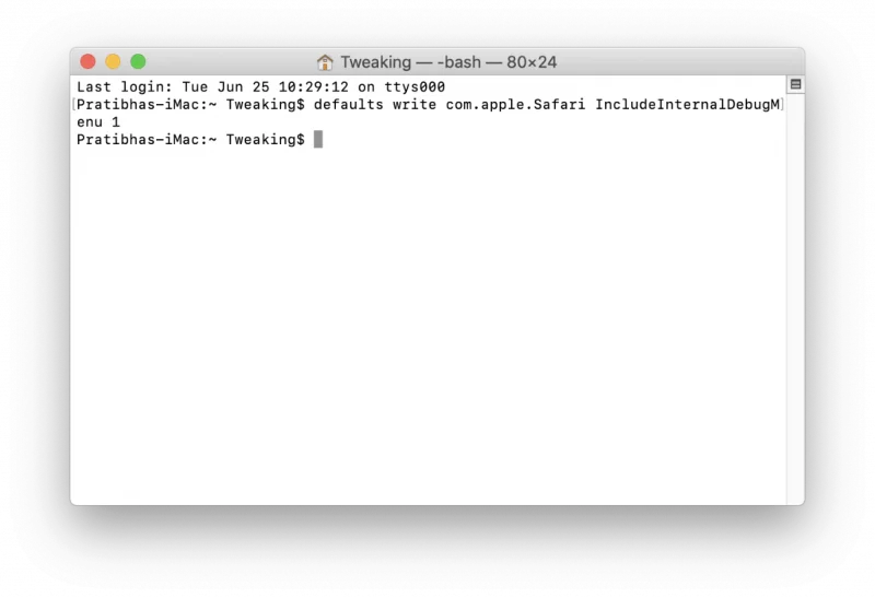 วิธีเปิดใช้งานคุณสมบัติที่ซ่อนอยู่โดยใช้ Terminal บน Mac