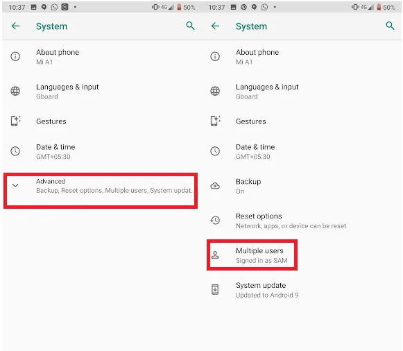 Langkah-langkah Untuk Mengatur Beberapa Profil Pengguna Di Android