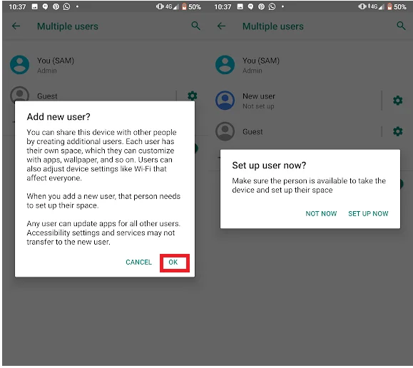 Langkah-langkah Untuk Mengatur Beberapa Profil Pengguna Di Android