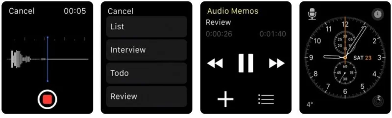 Les applications Apple Watch Voice Recorder prendront instantanément des notes