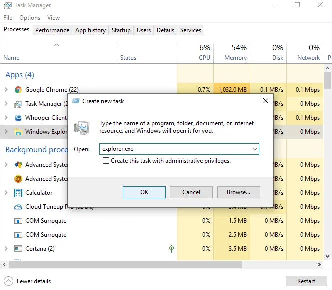 Windows 10 파일 탐색기가 작동하지 않습니까?  어떻게 고치는 지