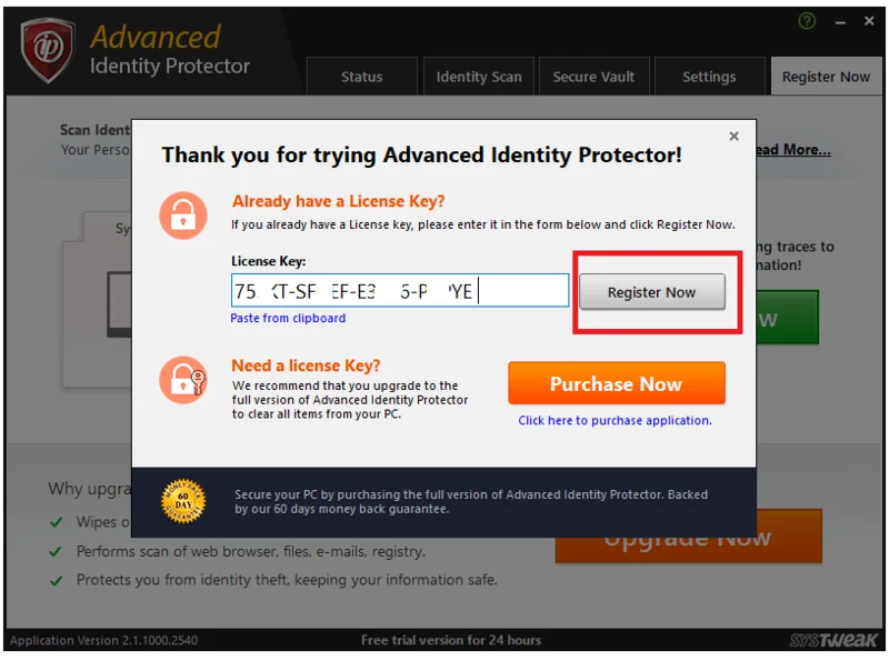 Protector de identidad avanzado de Systweak: herramienta para prevenir el robo de identidad