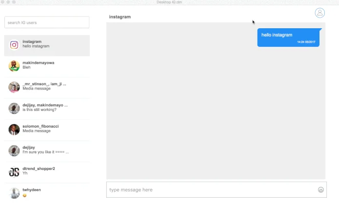 วิธีลงอินสตาแกรม DM บน PC/Mac