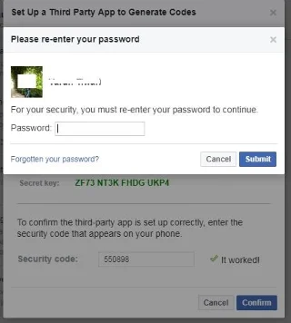 So verwenden Sie Google Authenticator zum Generieren eines Sicherheitscodes für Facebook