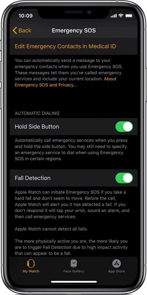 Comment activer la détection des chutes sur Apple Watch SOS