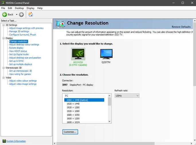 Windows PC에서 FreeSync를 활성화하는 방법