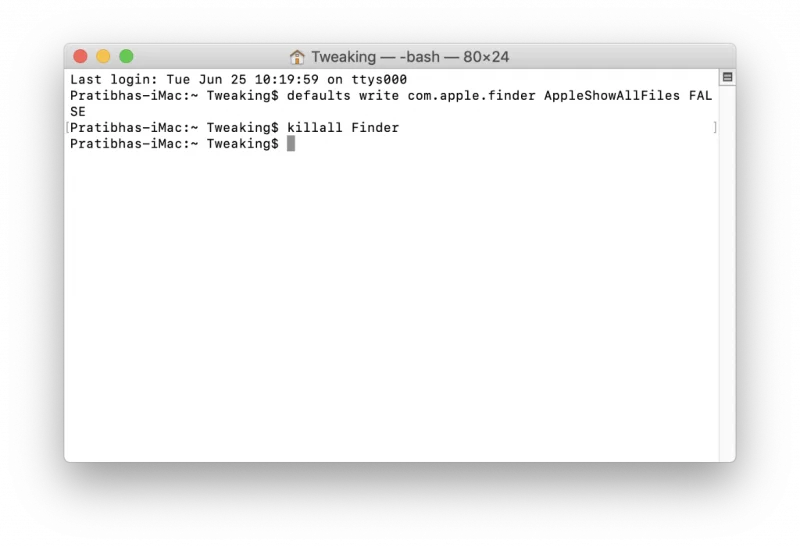 วิธีเปิดใช้งานคุณสมบัติที่ซ่อนอยู่โดยใช้ Terminal บน Mac