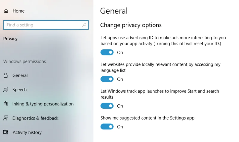 Сохраняет ли операционная система Windows 10 информацию о пользователях в моей истории действий?