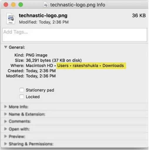 5 moduri rapide de a copia calea fișierului pe macOS X