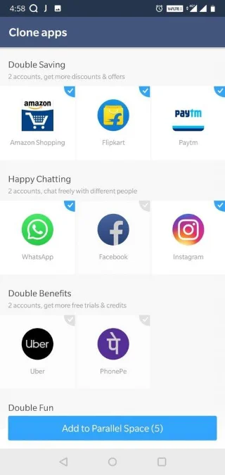 ¿Cómo ejecutar dos cuentas de Snapchat en un Android?