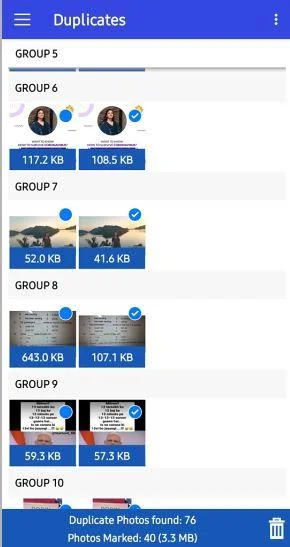 Cum să ștergi fotografiile duplicate din Android dintr-un anumit folder?