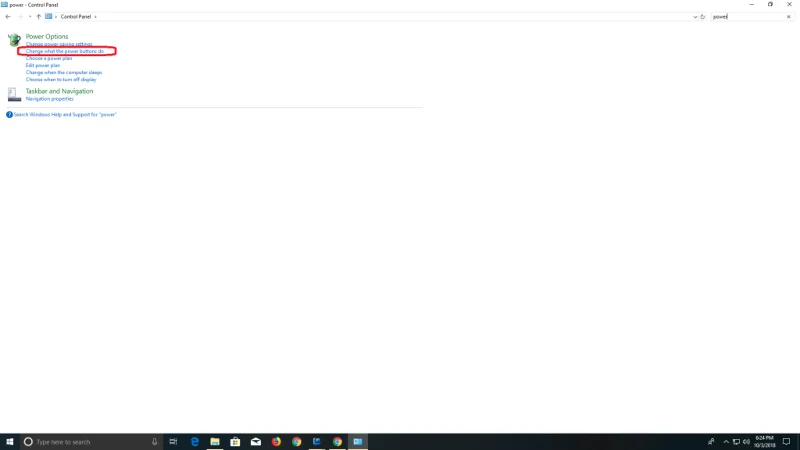 Cómo desactivar el inicio rápido en Windows 10