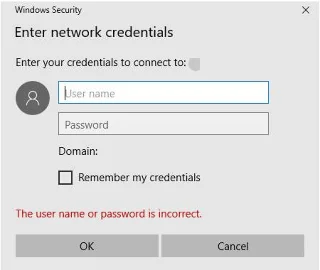 Windows 11/10에서 네트워크 자격 증명 입력 오류