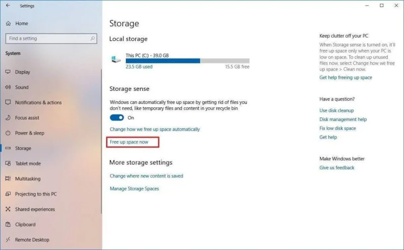 ¿Formas de eliminar la carpeta Windows.old en Windows 10?