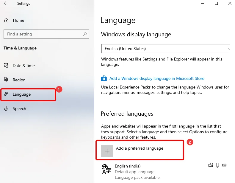 Как изменить языковые настройки в Windows 10