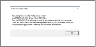 Windows 10 Etkinleştirme Hatası Nasıl Onarılır: 0xc00f074