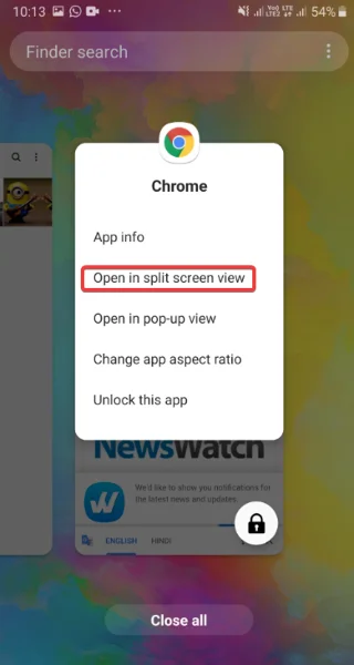 Multi-Tugas Seperti Bos Dengan layar terbagi Android