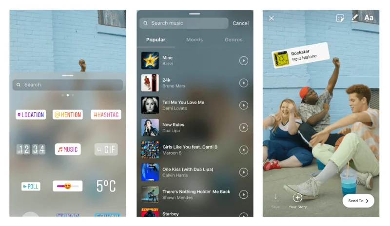 วิธีเพิ่มเพลงในเรื่องราวของ Instagram