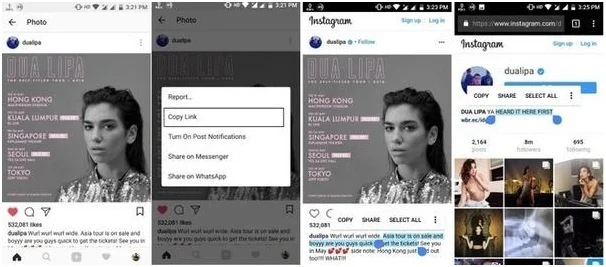 Salin Caption Instagram, Kutipan Bio & Komentar dari Profil Orang Lain