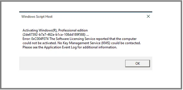 如何修復 Windows 10 激活錯誤：0xc00f074