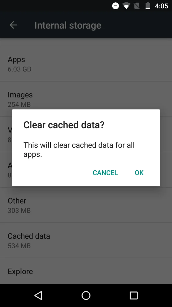 Cómo borrar la caché en Android