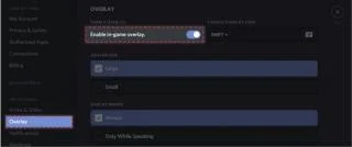 Discord 오버레이를 비활성화하는 방법