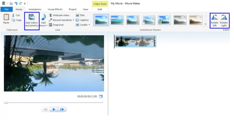Étapes sur la façon de faire pivoter une vidéo dans Windows 10