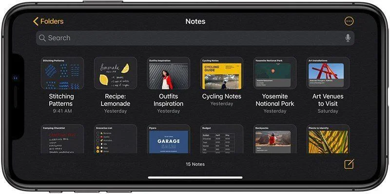 Aplicația Apple Notes devine mult mai bună cu iOS 13: ce este nou?