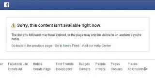 Erreur Facebook : Désolé, ce contenu nest pas disponible pour le moment 2021 [RÉSOLU]