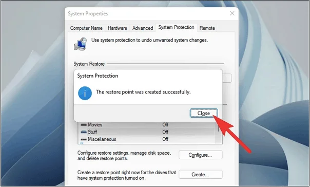 Comment utiliser la restauration du système sous Windows 11