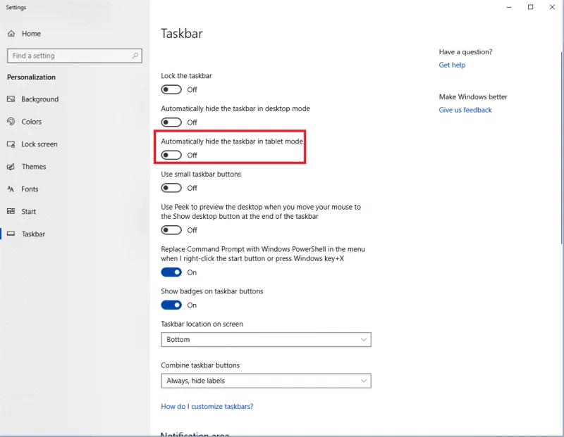 Cómo personalizar la barra de tareas de Windows 10