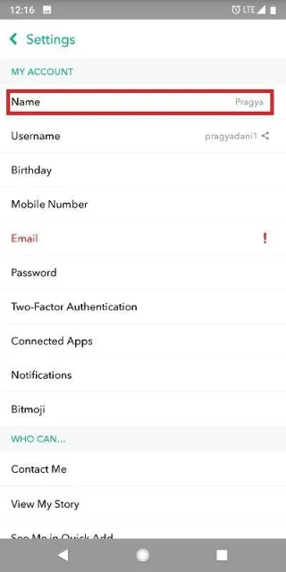 วิธีเปลี่ยนชื่อผู้ใช้ Snapchat โดยไม่ต้องสร้างบัญชีใหม่