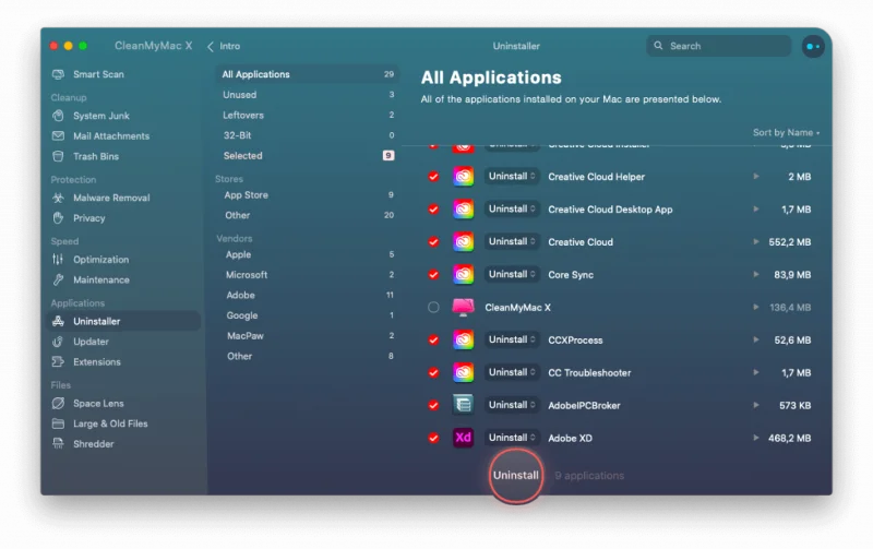 Come rimuovere Adobe Creative Cloud dal Mac