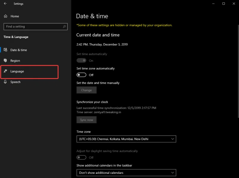Как установить языковой пакет в Windows 10