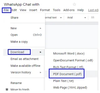 Cum să exportați istoricul chat-urilor WhatsApp ca PDF?